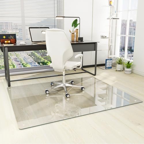 best glass chair mat