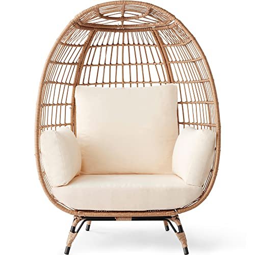 best choice products wicker egg chair