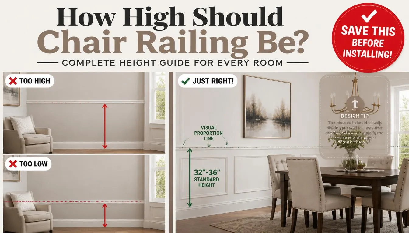 How High Should Chair Railing Be