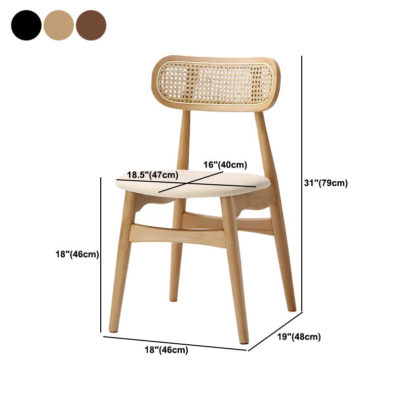 Compact Armless Dining Chair Small Room