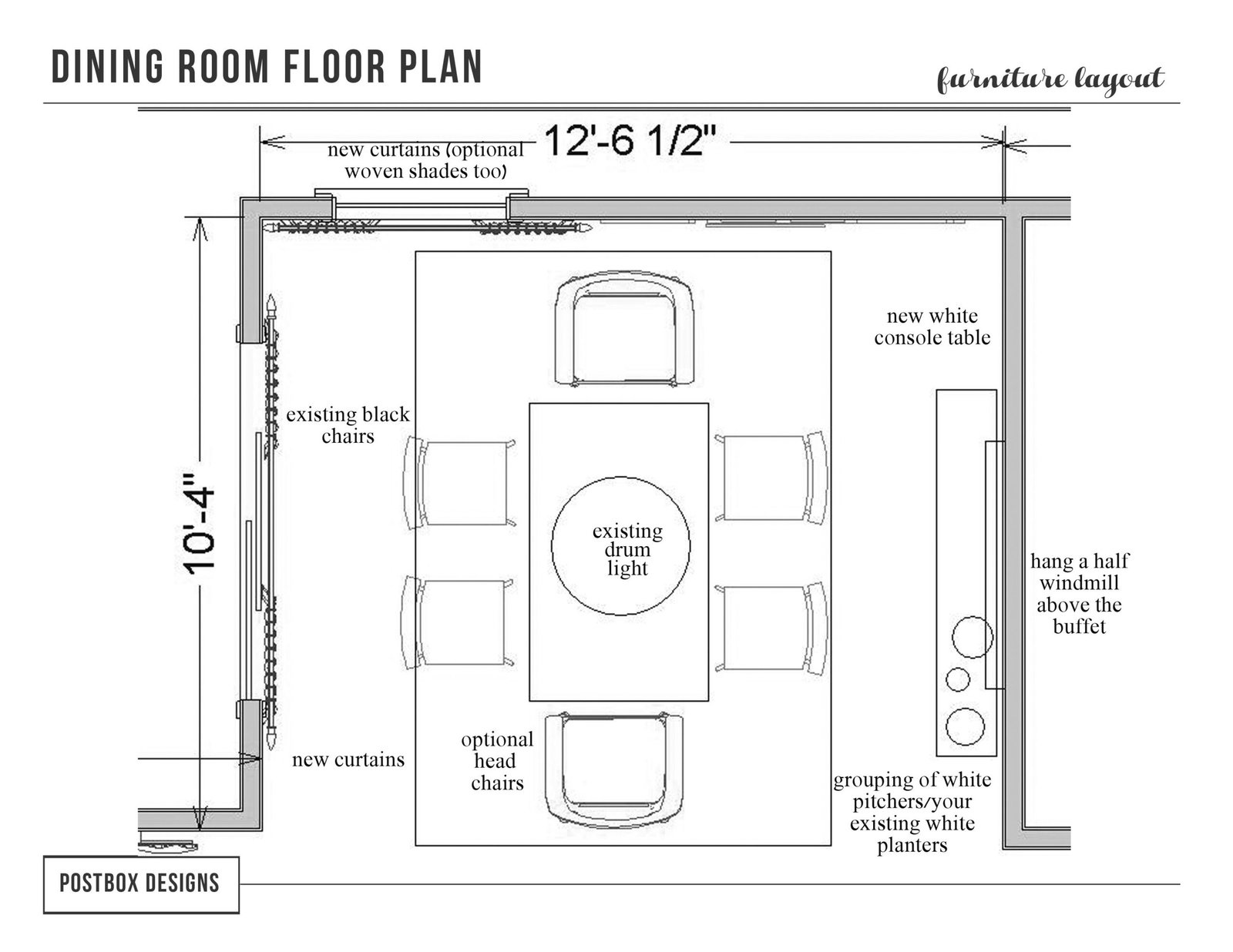 dining table shape chair arrangement