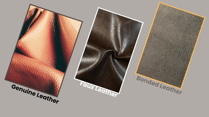 genuine bicast bonded faux leather identification comparison
