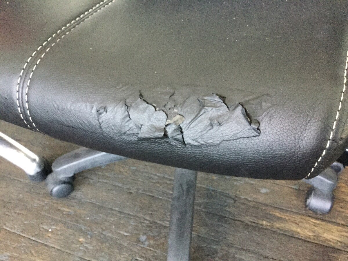 how to repair peeling leather chair