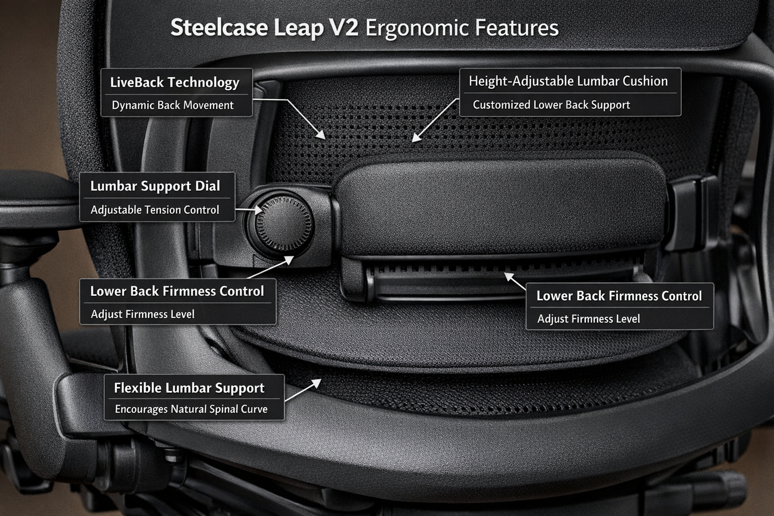 lumbar support adjustability