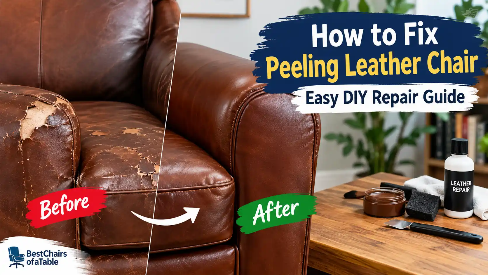Fix Peeling Leather Chair