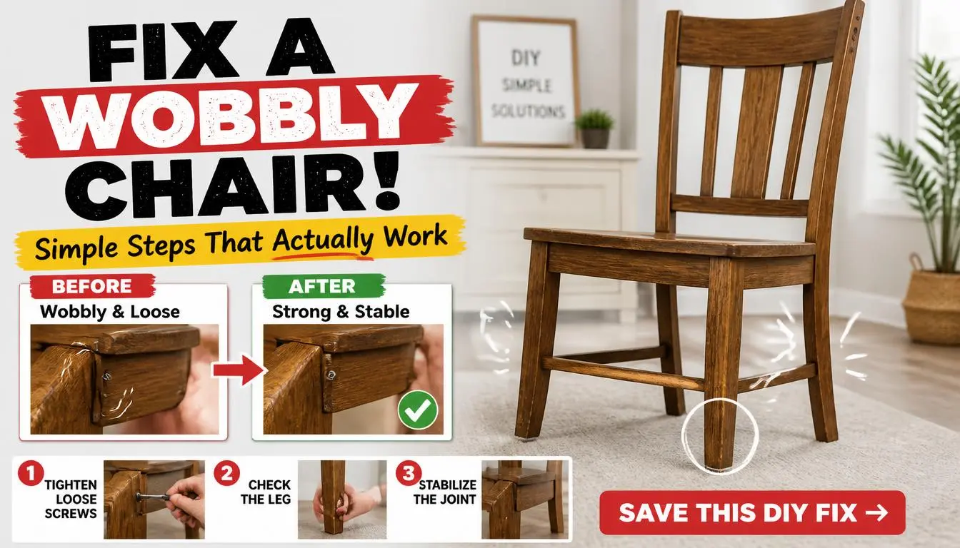 How to Fix a Wobbly Chair