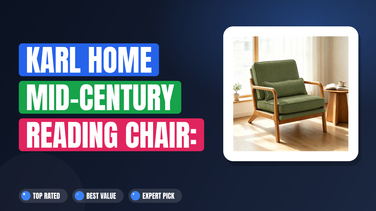 Karl Home Mid-Century Reading Chair: Comfort Meets Style