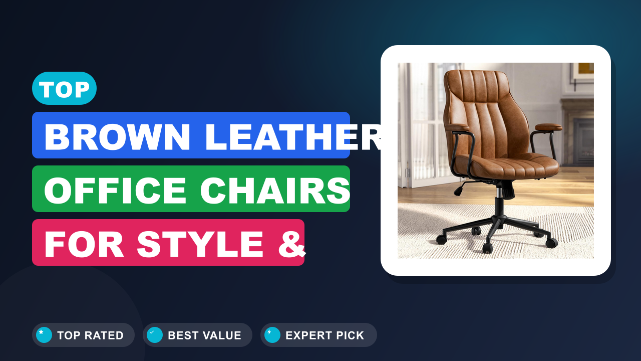 Top Brown Leather Office Chairs for Style & Comfort