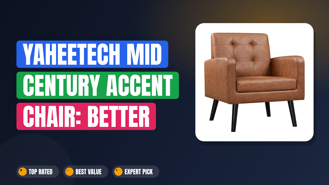 Yaheetech Mid Century Accent Chair: Better Than You'd Expect